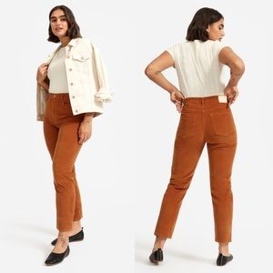 Everlane The Cheeky Straight corduroy pants cropped